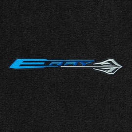 Lloyd Mats Custom-Fit Carpeted Floor Mats Premium Luxury Car Floor Liners for Corvette C8 E-Ray 2024-ON LogoMat 2Pc Set