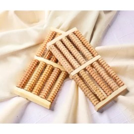 발지압표 자갈 스톤 매트 발판 회전 효과 발바닥 쿠션 지압점 Reflexology Stone Massage Mat Foot Platform Rotating Effect Insole Cushion Acupressure Points [One]
