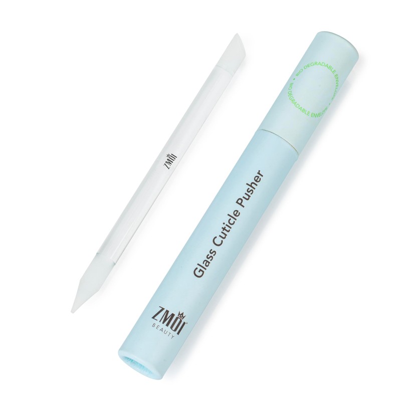Glass Cuticle Pusher - Durable Crystal Glass Manicure Stick -