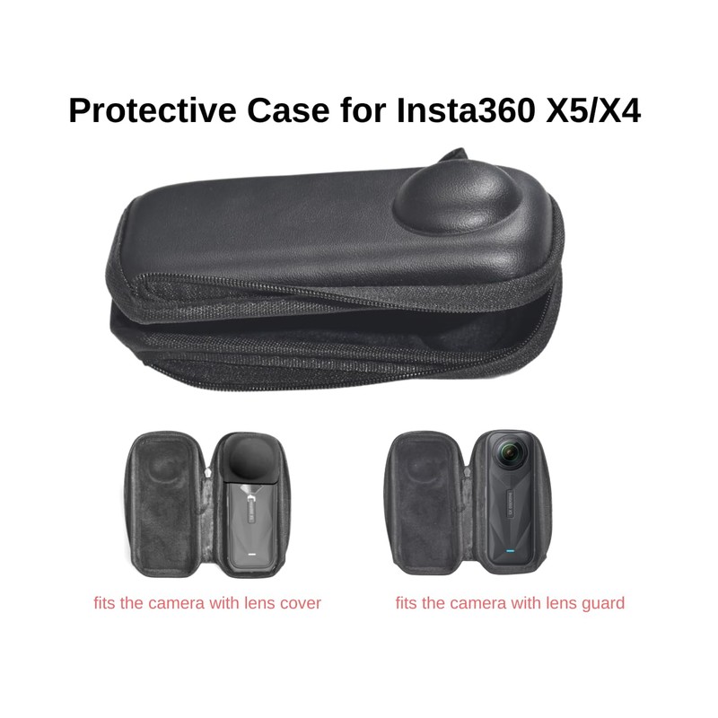 Fotoleey Protector Kit for Insta360 X5 - Hard Case+ Lens