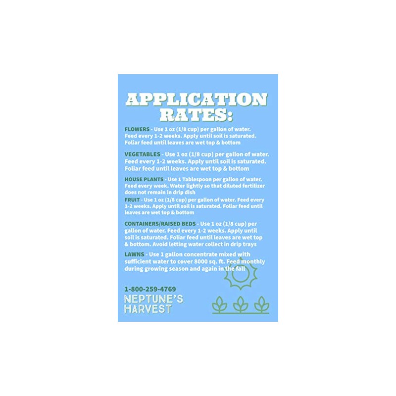 Neptune's Harvest FS118 Fish & Seaweed Blend Fertilizer 2-3-1, 18