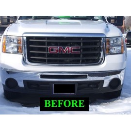 312 Motoring fits GMC Sierra 2007-2010 Chrome Grille Grill KIT 2008 07 08 09 10 2009 1500 2500 3500 SLT SLE Z71 Denali