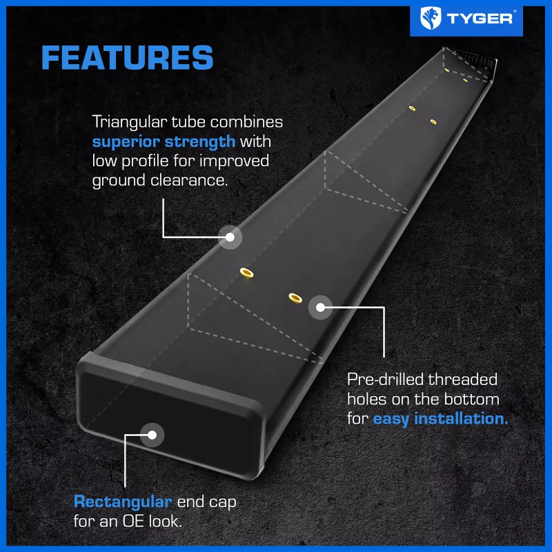 TYGER 6" Riser Running Boards for 19-25 Silverado/Sier