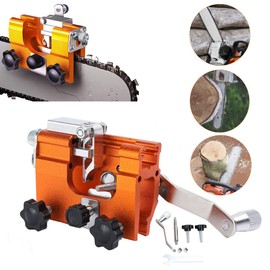 Cozyel Chainsaw Sharpener Saw Chain Sharpener Portable Chainsaw Sharpener Kit Chainsaw Sharpener Hand Crank Saw Chains Sharpener Accessories for Sharpening Saw Chains with 1 Grinding Stone