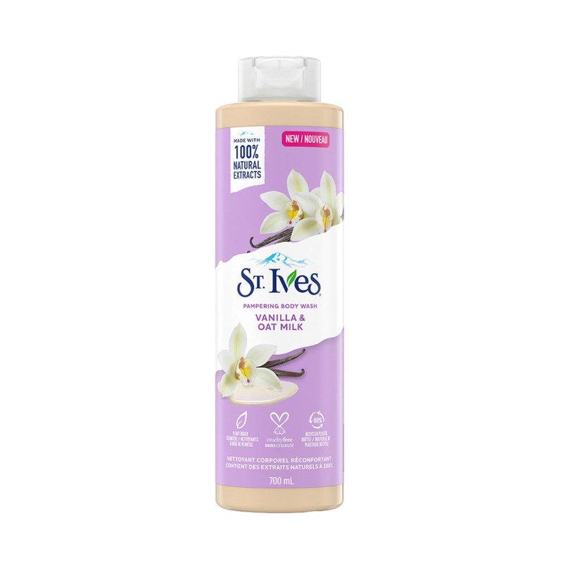 St Ives Body Wash Vanilla +Oat Milk 22oz 700ml