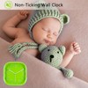 Topkey Square Wall Clock - Green