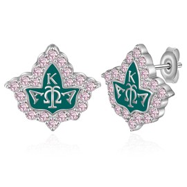 Lieditia AKA Sorority Gifts for Women 925 Sterling Silver Sorority Stud Earrings AKA Jewelry Gifts for Women