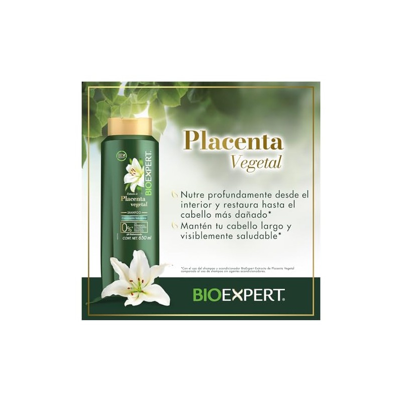 Shampoo BioExpert Extracto de Placenta Vegetal 650 ml