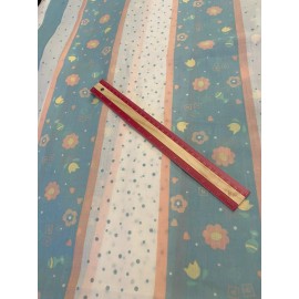 Unbranded Vtg Baby Blocks Rattle Polka Dot Floral Pink Blue Cotton Quilting Fabric 44"W BT