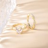 Mameloly 3ct Engagement Rings for Women Oval Cut Bridal Ring