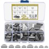 80 Pcs Feather Key Assortment, Half Moon Key Set, 3-4-5-6