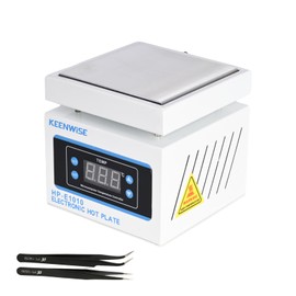 KeenWise 110V 360W Soldering Hot Plate, Electric Hot Plate, LED Microcomputer Electric Preheat Soldering Station Welder Hot Plate Rework Heater Lab 100X100mm (3.94 * 3.94in) Plate