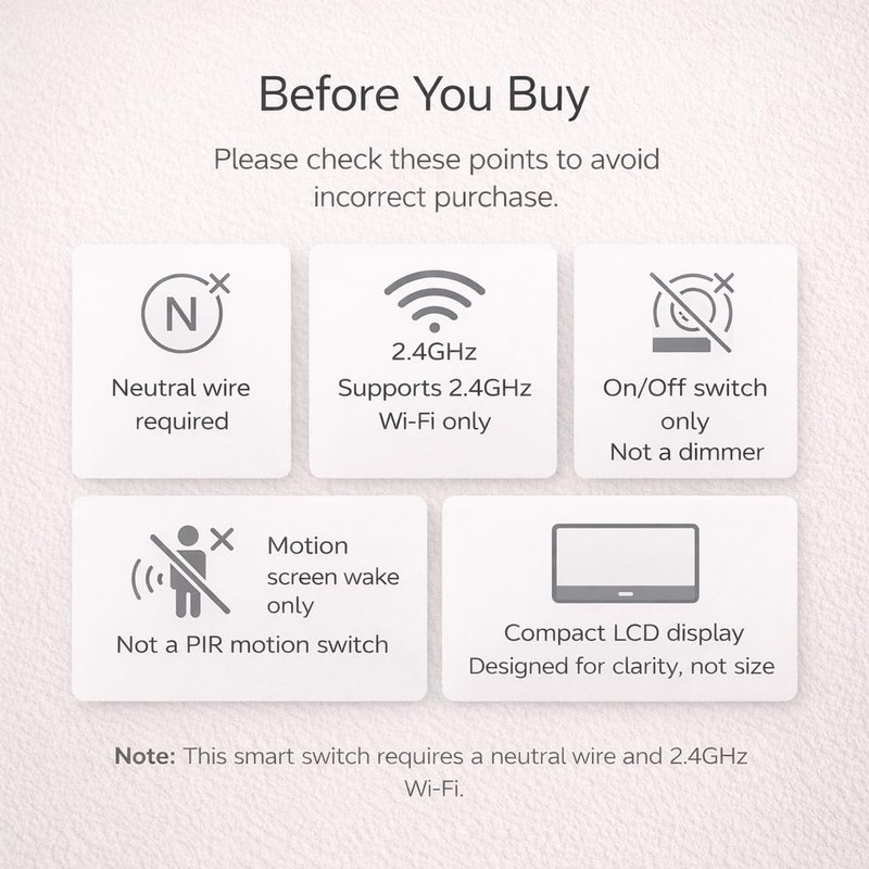 LANBON L9 LCD Smart Light Switch — See What You