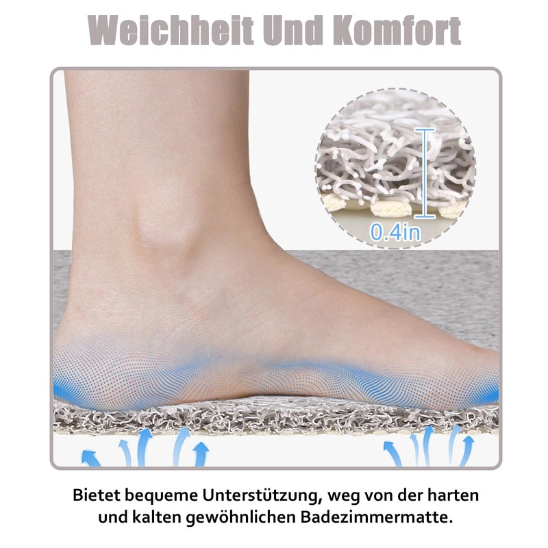 Shower Mat Non-Slip 60 x 60 cm - Soft Comfort