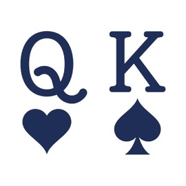 Tattwo.me - 2 Week Waterproof Temporary Plant-Based Tattoos - Heart Lady of Spades King (Cutable) - EU Compliant - Plant Based Ink - Tattoo Base Size: 5 x 5 cm (P0261)