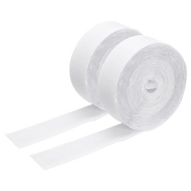 WGLILO 1 Inch x 15 Feet Hook and Loop Strips with Adhesive, Double Sided Nylon Self Adhesive Tape for Home Office School and Crafting, Prevent Sofa Cushions, Mats, Mattresses from Sliding, White