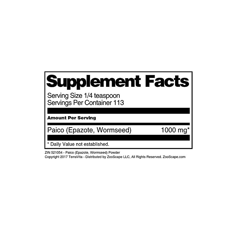 Paico (Epazote, Wormseed) Powder (4 oz, ZIN: 521054)