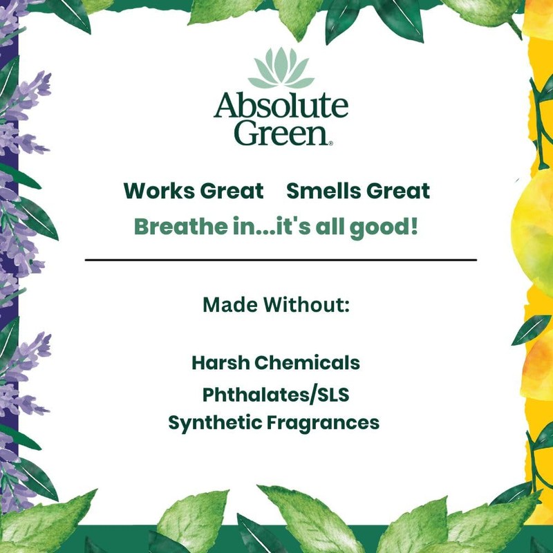 Absolute Green Citrus Wood Polish Cleaner Spray, Non-Toxic, Dust, Clean,