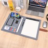Wason Portfolio Padfolio A4 Leather Holder File Document Case with