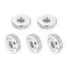 sourcing map 5Pcs M5 Knurled Thumb Nuts, Carbon Steel Round
