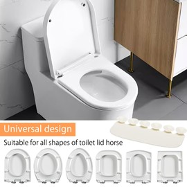 HENGBIRD Pack of 2 Urine Deflectors for Toilet Seat, Toilet Splash Guard with Suction Cup, Protection of the Toilet Seat for the Toilet Lid to Protect Against Splashes in Children and Adults