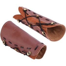 RVSWIHFA Archery Arm Guard Protection Knight Shooting Arrow Safe Strap Armband Bracers for Target Shooting Arrow Bow with Adjustable Strap