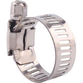 Hose Band, Stainless Steel Band, Hose Clamp, SUS304 Stainless Steel, Adjustable, Strong Fixing, Pack of 10, 0.2 - 0.5 inches (6 - 12 mm)