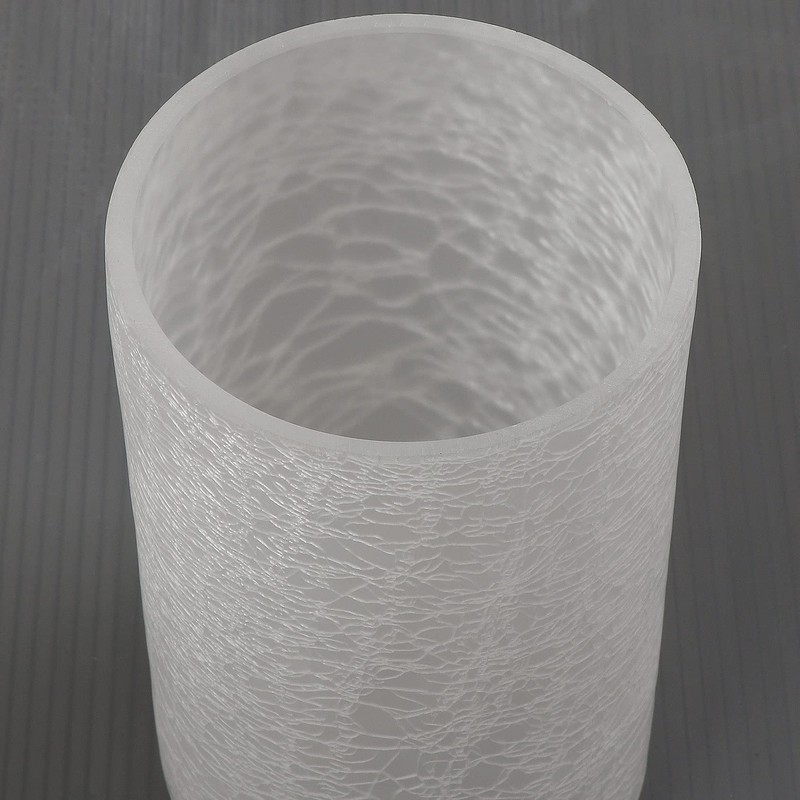Voguad Frosted Glass Lamp Shade Replacement Crackle Texture, 1 5/8