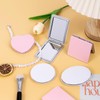 Compact Mirror, 1X/2X Magnification Travel Pocket Makeup Double Sided, Portable,