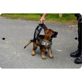 "Handmade" K-9 LAW ENFORCEMENT  Sign 8 x 12 Puppy Version