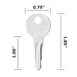 DHEISHA 10PCS Equipment Keys Terex WA05, Fit Terex Equipment Ignition Start Keys, Part Number 0715271320