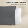 Organic Buckwheat Pillow for Sleeping with Dual-Layer Pillowcase and Extra