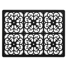 GASARÉ, Extra Large, Thick, Silicone Trivet for Hot Dishes, Pots, and Pans, Heat Resistant Mat for Countertop, Hot Pad for Kitchen, Easy to Clean, 16 x 12 x 3/8 Inches, Black