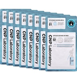 CNP Quick Soothing SOS Mask Pack 4 Sheets x 2 / 씨앤피 퀵 수딩 에스오에스 마스크 팩 4매입 X 2개