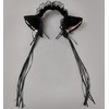 [kuroobaa] Cat Ear Headband Lolita Style Ruffle Headband with Bell
