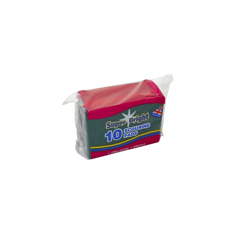 Super Bright 950536 Scouring Pads, Pack of 10