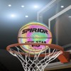 In The Dark Reflective Basketball - Rainbow Size 7 (29.5)