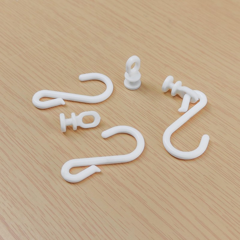 50 Pairs of Curtain Track Roller Hooks – Plastic Curtain