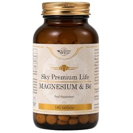 Sky Premium Life Magnesium & Vitamin B6 Supplement 180 Tablets