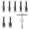 7-Piece Set Tap Adapter, 1/4 Hex Shank Tap, 6.35 x