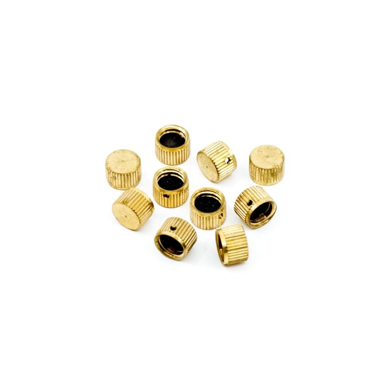 3/8"-16 x 7/16" Brass Coarse Thread Bleeder Caps (10 pcs.)