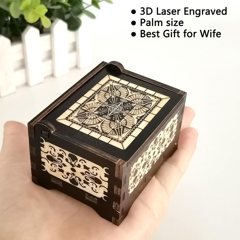 La La Land Merchandise Wooden Carved Music Box Gift for