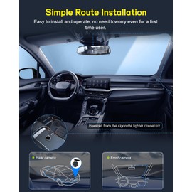 NHOPEEW Dashcam 4.5 inch