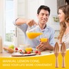 Sieral 1 Pcs Wooden Citrus Reamer Lemon Hand Juicer Beech