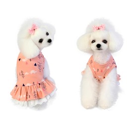 Peukialt Dog Clothing, Dress, Dog Skirt, Dog Dress, Princess Clothing, Spring, Autumn, Summer, Ultra Small, Cute Dog Wear, Cat Clothing, Commemorative Photography, Pet Clothing, Breathable, Outing,
