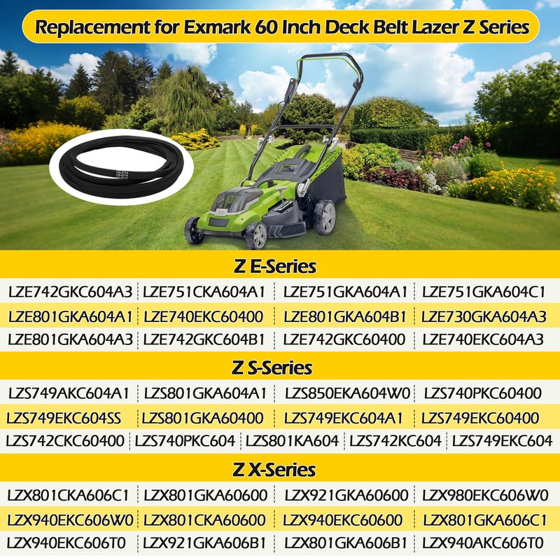 Earthtec 135-5774-SL 135-5774 Replacement for Exmark 60 Inch Deck Belt