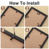 Xindojuz 120 PCS Picture Frame Backing Clips, Black Pictures Frame