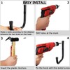 Naikozmo 6 Pack Kayak Storage Hooks, 15.5 Inch Wall Mount