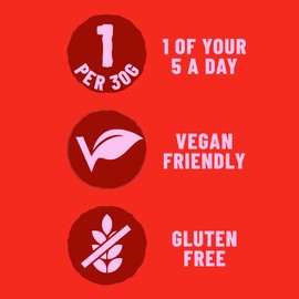 URBAN FRUIT Strawberry - Gently Baked Fruit - No Added Sugar - Healthy - Vegan - 8 x 90 g