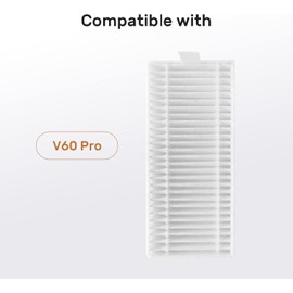 HEPA Filters Compatible with Verefa V60M / V60 Pro / V60M Pro / V60M Lite / L20M / L20M Plus & Sysperl Climee/Tropicoo Vacuum Cleaning Robot, 2-Pack